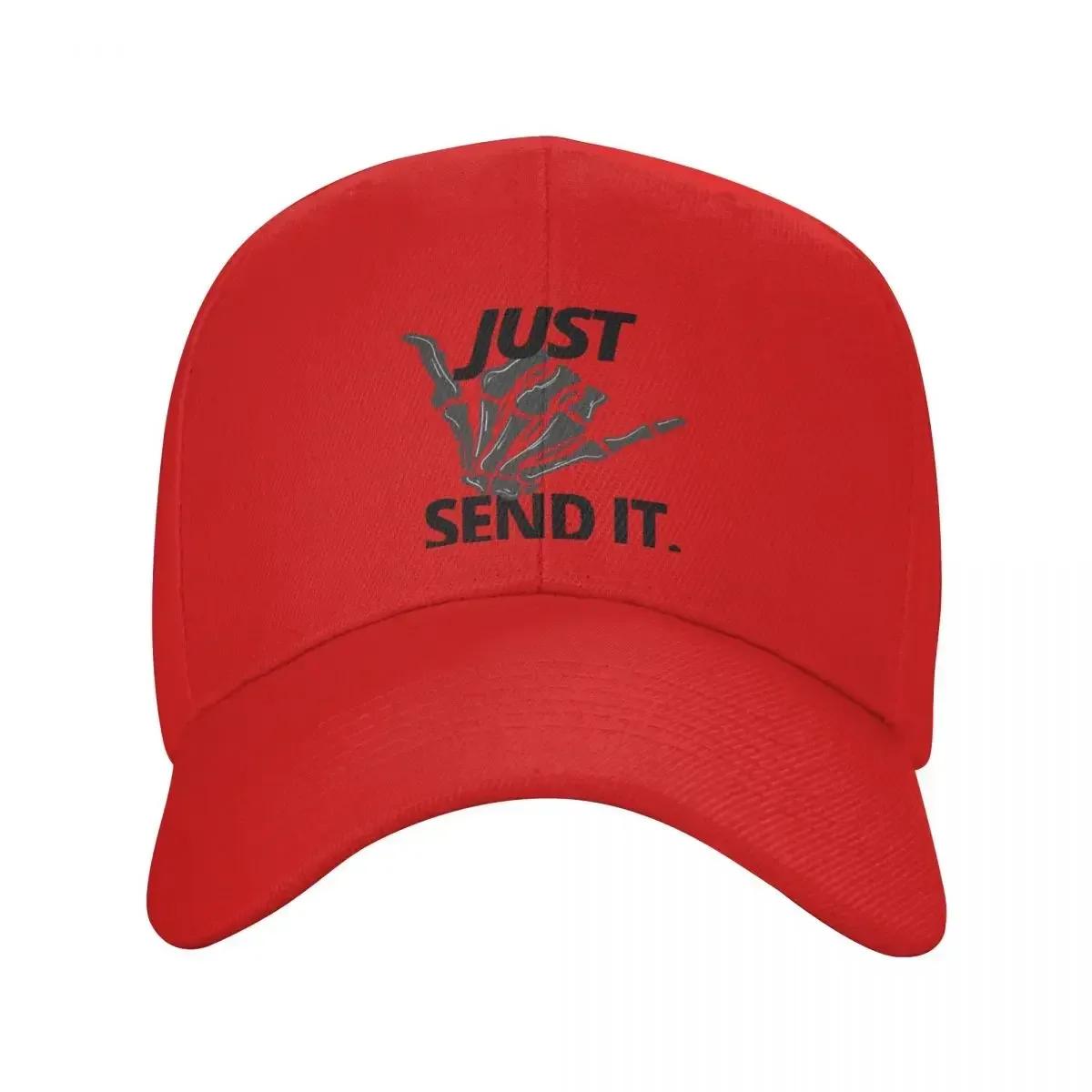 Just Send It Skeleton Hand Baseball Cap Sunscreen Luxury Hat Streetwear Hat Luxury Brand Women Hats Unisexs