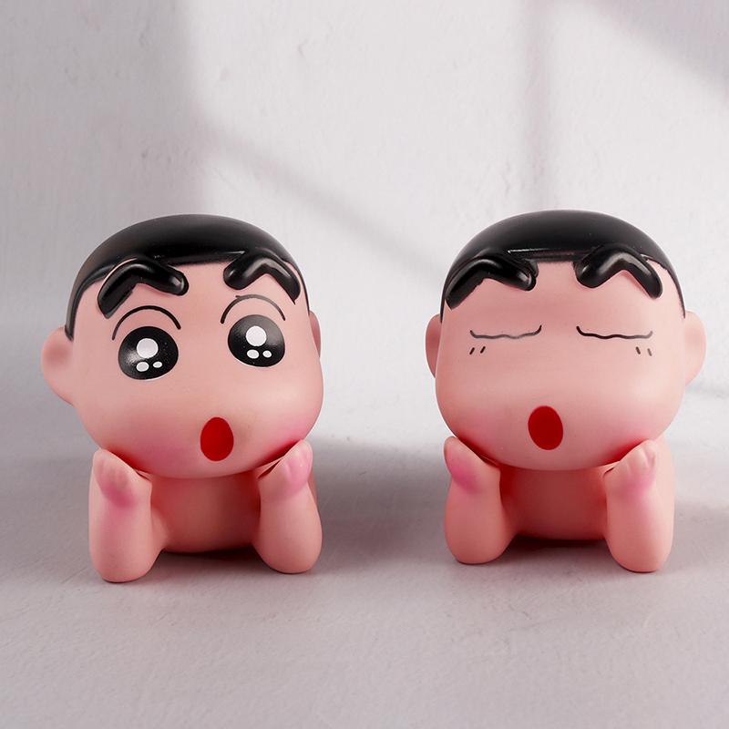1Pc Mobile Phone Support Crayon Shin-Chan Desktop Phone Holder Stand Cute Cartoon Tablet Ornament Home Decoration Toys