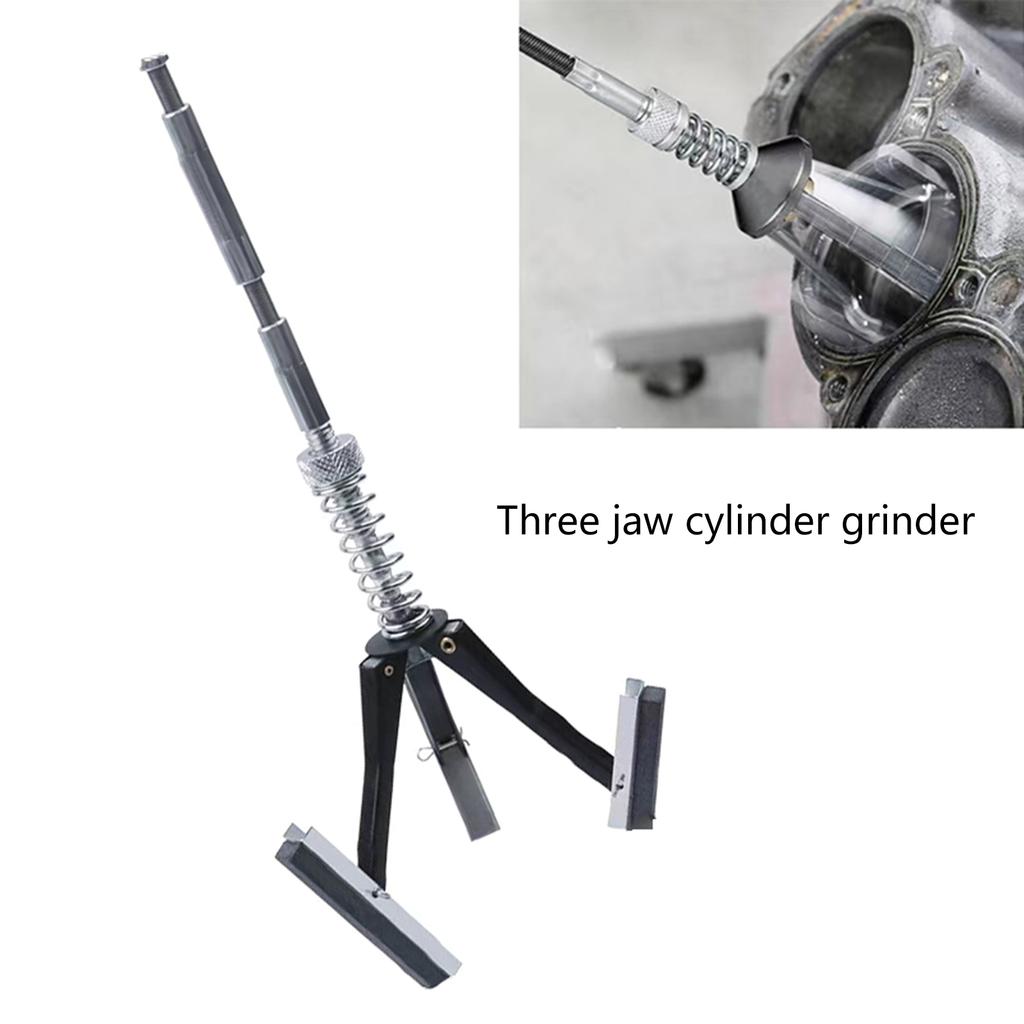 19-250mm Diameter Engine Cylinder Hone Tool Adjustable Deglazer 220 Grit Stones Hone Deglazer Set for Grinding Holes