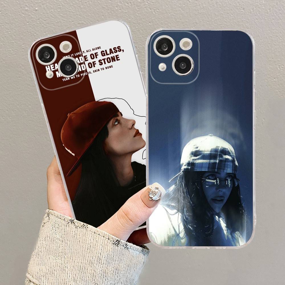 B-Billie E-Eilishes Phone Case for iPhone 17 16 15 14 13 12 11 Pro Max Plus Soft Cover Personalized DIY