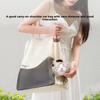 Pet Go Out Portable Single Shoulder Backpack Breathable Canvas Oblique Straddle Backpack Small Dog Can Be Exposed Head Cat Bag