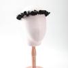 Black Floral Headpiece - Women's Elegant Lace Foam Rose Headband With Flowers for Hair Accessories, Wedding, Party, Birthday Gift, Photo Props | Dark