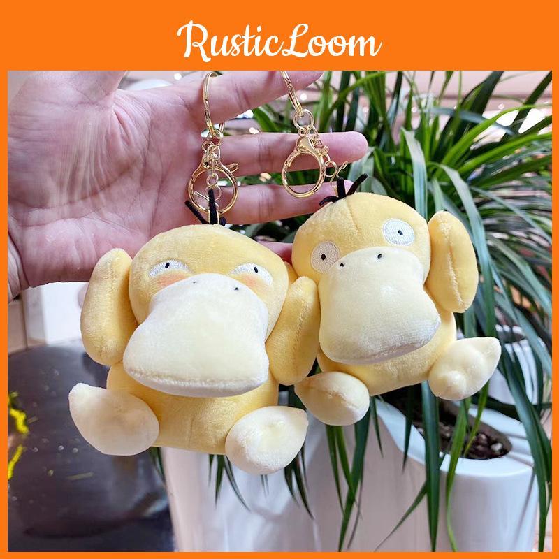 Charming Duck Fluffy Keychain Adorable Plush Toy Cute Doll For Children And Adults