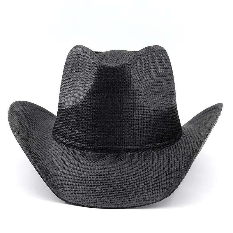 Western Cowboy Hat for Men Women Summer Wide Brim Sun Protection Retro Vintage Fashion