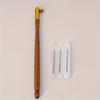 French Reverse Crochet, Solid Wood Handle French Embroidery Beaded Crochet, Front and Back Crochet Tool Crochet