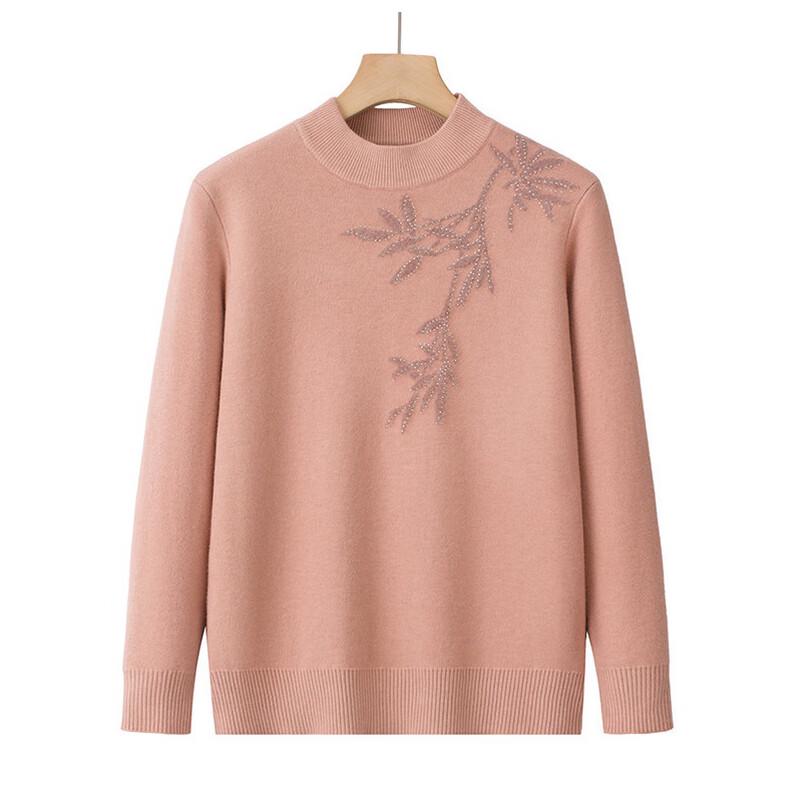 Hodo Women's Thermal Knit Semi-High Collar Sweater