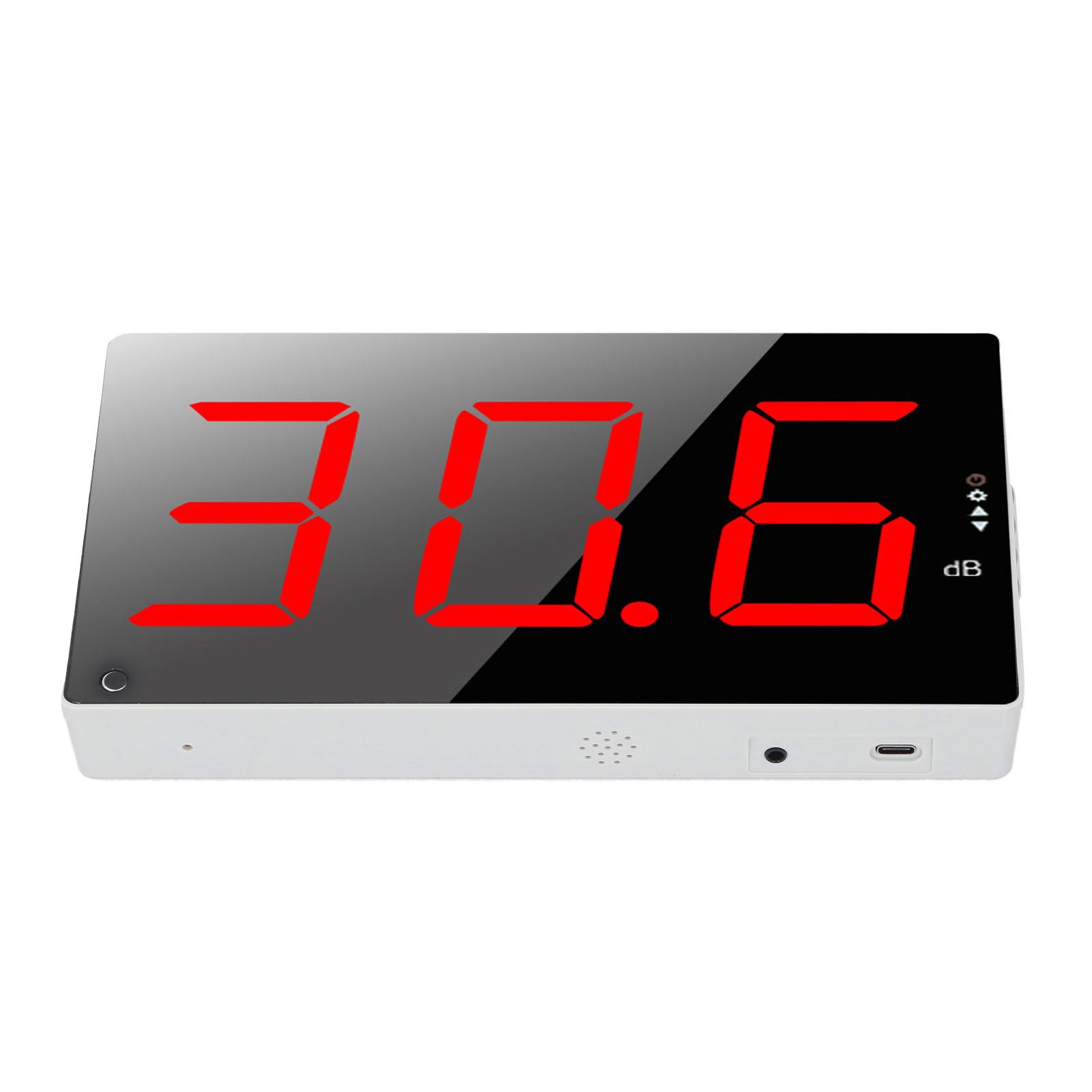 

Цифровой измеритель уровня звука 3-дюймовый большой ЖК-экран Диапазон 30130 дБ Настенный измеритель децибел шума