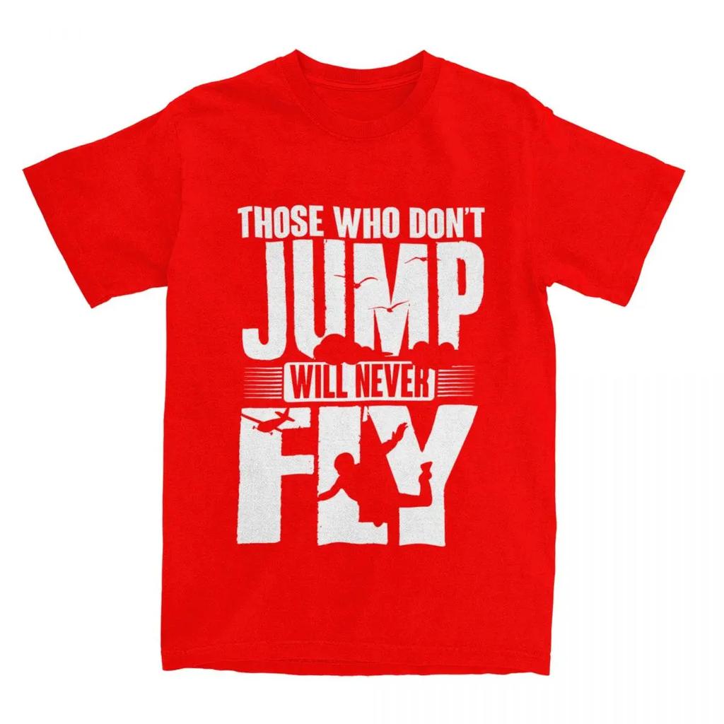 Vintage Base Jump Skydiving T-Shirts Men Women Airplane SkyDive Lover Tee Shirt Gift Idea Clothes