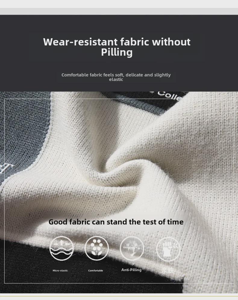 Pulover cu mânecă lungă pentru bărbați, la modă coreeană - Tendință toamnă/iarnă 2021