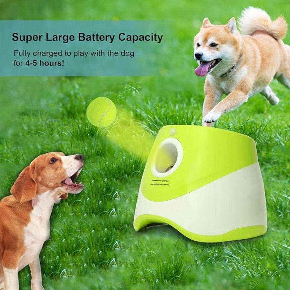 Automatic Dog Ball Launcher Creative Ball Throw Device Dog Elastic Ball Toys  Indoor/Outdoor