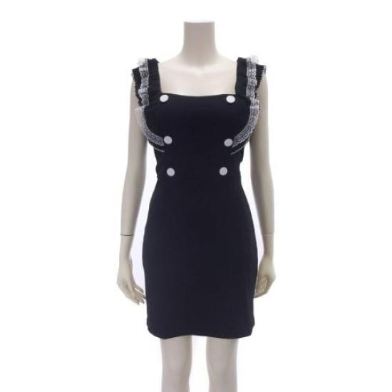 GRAXIA Cabaret Mini Square Size Perfect for Hostess and Lounges Dress, Dress, Sleeveless, Cut, Lace, Cute, Women's, White, Small, Hostesses, Clubs,
