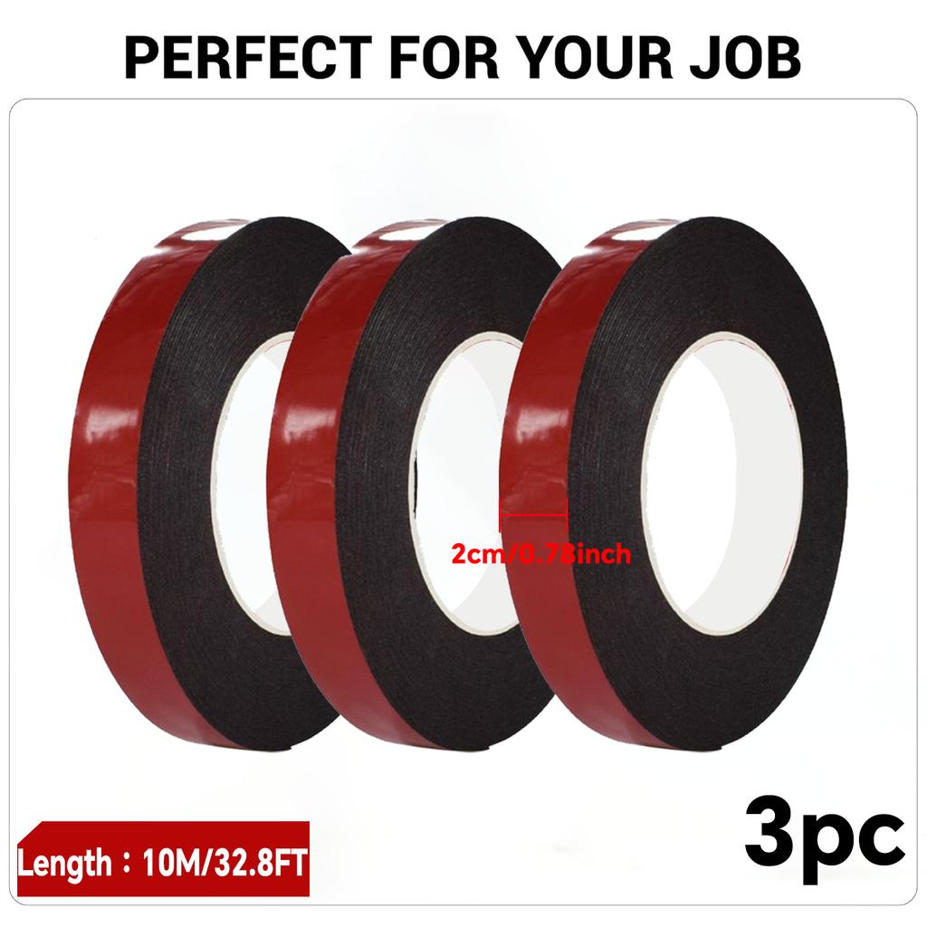 Double-sided Tape  Strong Thickened Car Fixed Bracket Rain Eyebrow High Temperature Foam Non-marking Sticker Tape