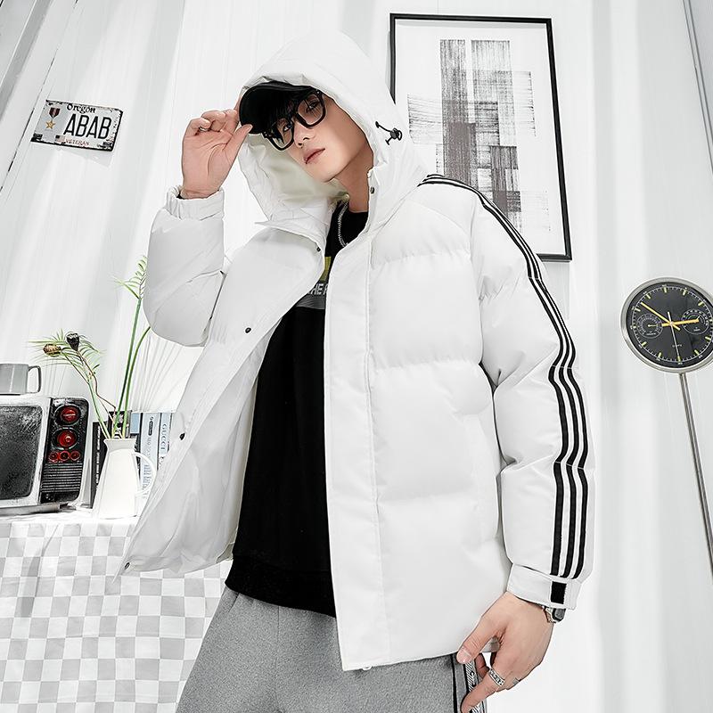 

Парная куртка с хлопковой подкладкой, мужская зимняя утепленная куртка с капюшоном, корейский стиль, свободные крои, модная брендовая куртка из хлопка XL