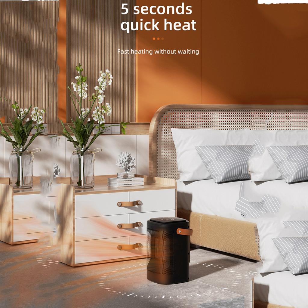 Ev Masaüstü Isıtıcı Hızlı Isıtma Seramik Elektrikli Isıtıcı Uzaktan Kumandalı Sessiz Isıtıcı