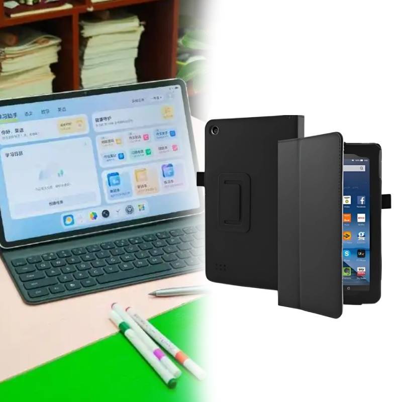 Para Kindle Fire Hd 7 8 Capa Protetora Com Suporte de Couro à Prova de Choque Para Segurança de Tablet