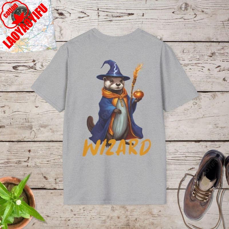Bank Beaver Wizard DnD Funny RPG D20 Dice Clothing Men Women Creative Nostalgia Tees Cotton All Match Classics Unisex Boy Tshirt
