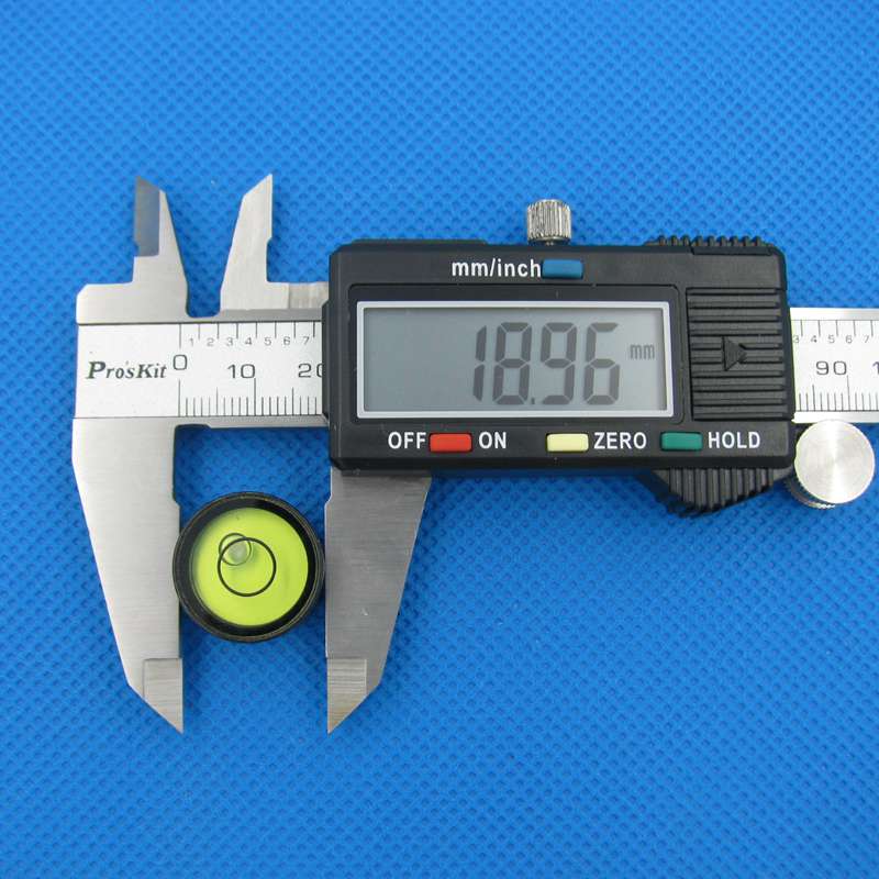 Circular Spirit Level Round Level Bubble Vials Bullseye Bubble Level Accuracy 30'/2mm Size 19*12mm