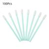100Pcs Dust Free Digital Camera Cleaning Brush Non-Fluffy Fiber Tips Fine Precision Cleaning Swabs Plastic Handles