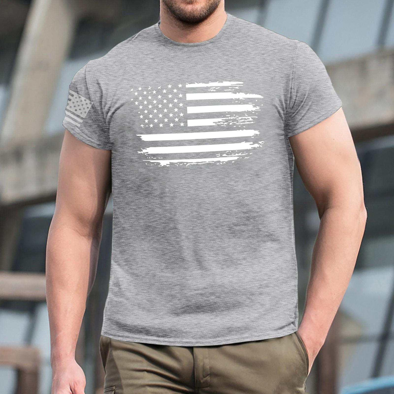 Мужская модная футболка уличная повседневная одежда с коротким рукавом XL 1315₽