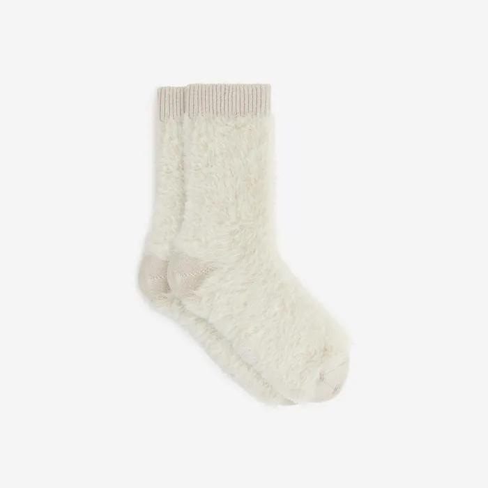 (W) Fluffy Socks (1198630-001) (White Dusty Light)