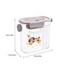 Dog Treat Container Airtight Portable Pet Food Bin With Handle Cat Treat Storage Jar For Cereal Rice Flour Countertop Home