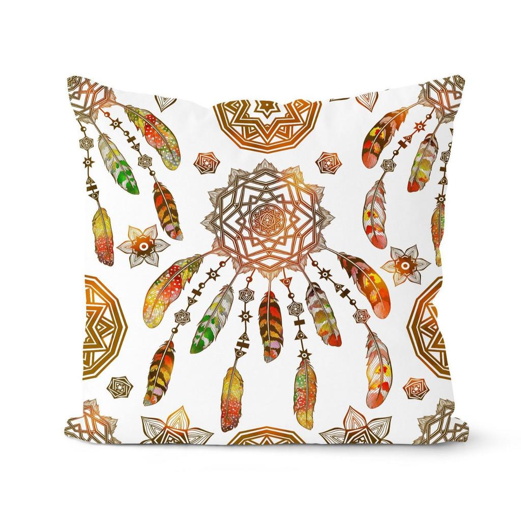 Retro Abstrakt Geometrisch Ethnisch Stil Kissenbezug Weiche Einrichtung Amerikanischer Sommer Sofakissen