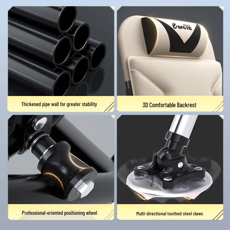 European-Style Multifunctional Reclining Foldable Fishing Chair with Platform