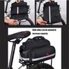 Cykel-/Cykelväska för Bagageutrymme, Bak, Packväskor, Cykelkorg Förvaring Bagage Sadel Axelväska 27L Maximal Kapacitet Med Regnskydd