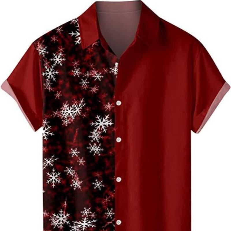 Рождественская коллекция мужская повседневная 3D цифровая печать весна/лето короткая — фото 3