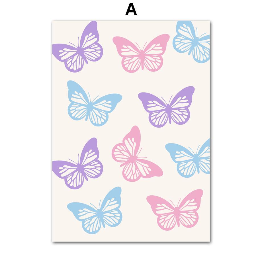 Groovy Leaf Matisse Pastel Pink Postere și imprimeuri Artă de perete Retro Funky Pânză Pictură Imagini Estetic College Decor Room