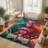 Personalized Crystal Velvet Carpet,One Piece Custom Printed Name, Plush Area Rug For Home Indoor Decor