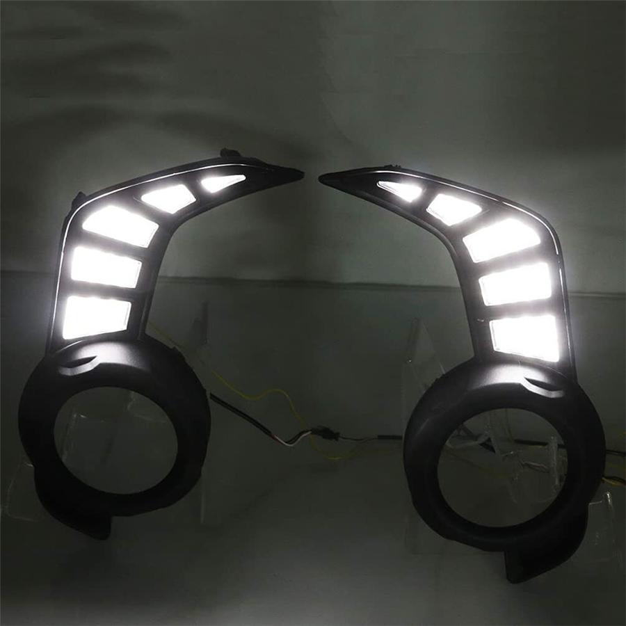 2x LED Daytime Running Light Fog Turn Signal Lamp Cable For Toyota 4Runner 14-22