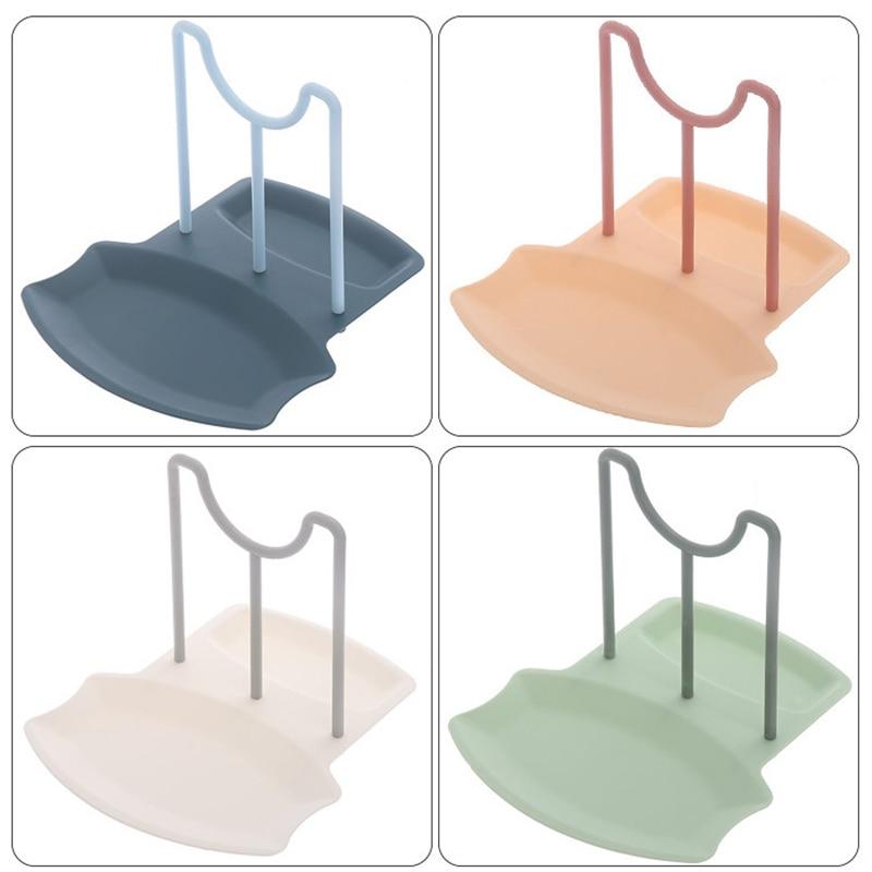 Organizator de bucătărie Raft de depozitare cu capac de oală Raft Blat Linguri fără perforare Suport pentru suport Accesorii pentru bucătărie de acasă