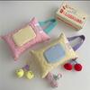 Macaron-Farben-Auto-Taschentuchbox, wasserdichte Taschentuch-Abdeckung, Kinderwagen-Taschentuch-Hängetasche