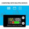 Low Power Consumption Electric Monitor with Clear Battery Percentage Readout Digital Voltmeter for 8 To 100V Systems