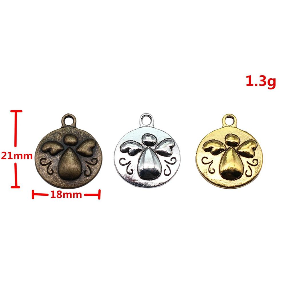 Angel Charms Alloy Fairy Pendants For Religious Holiday Jewelry Making
