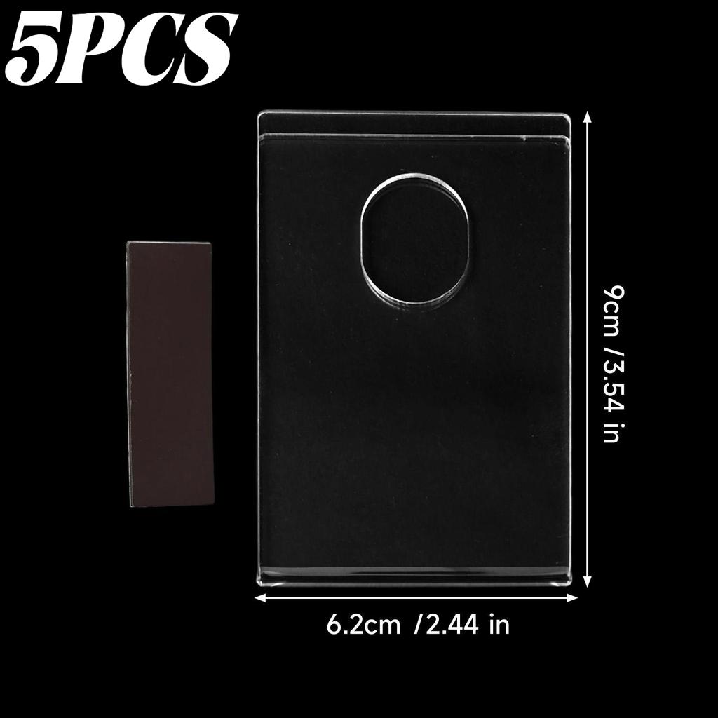 5/1Pcs Magnetic Card Holder Transparent Magnetic Photo Frame Photo Protective Sleeves Home Refrigerator Decoration Supplies