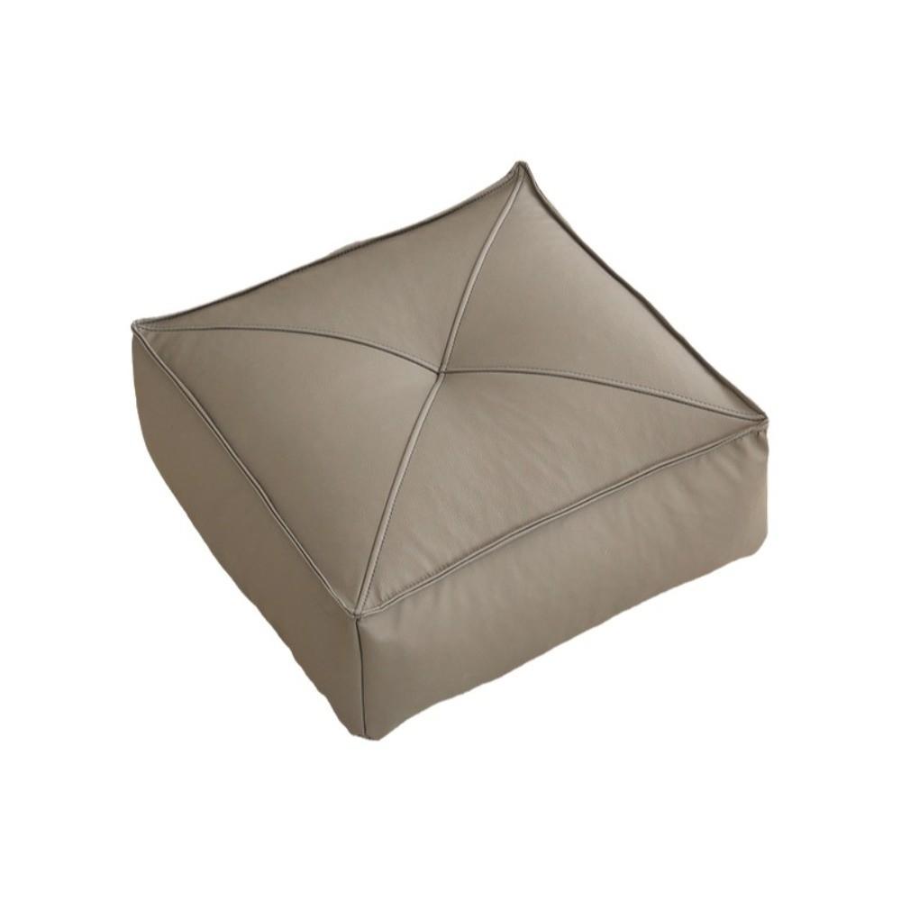 PU Leather Floor Cushion Square/Round Pouf Practical Tatami Sitting Mat  Bay Window