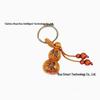 Peach Wood Zodiac Animal Gourd Keychain Ornament