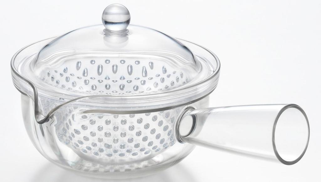 Akebono Sangyo Hergestellt in Yokote Klar Klar Transparent Tee und mit einem Kunststoff-Sieb Teekanne, Kyusu-Stil, Japan, Stil, Kunststoff, Teekanne, TW-3748,