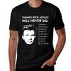 Musik Retro Dinge Rick Astley Wird Niemals Tun Halloween T-Shirt Geruchshemmend Kurzarm Oberteil T-Shirt