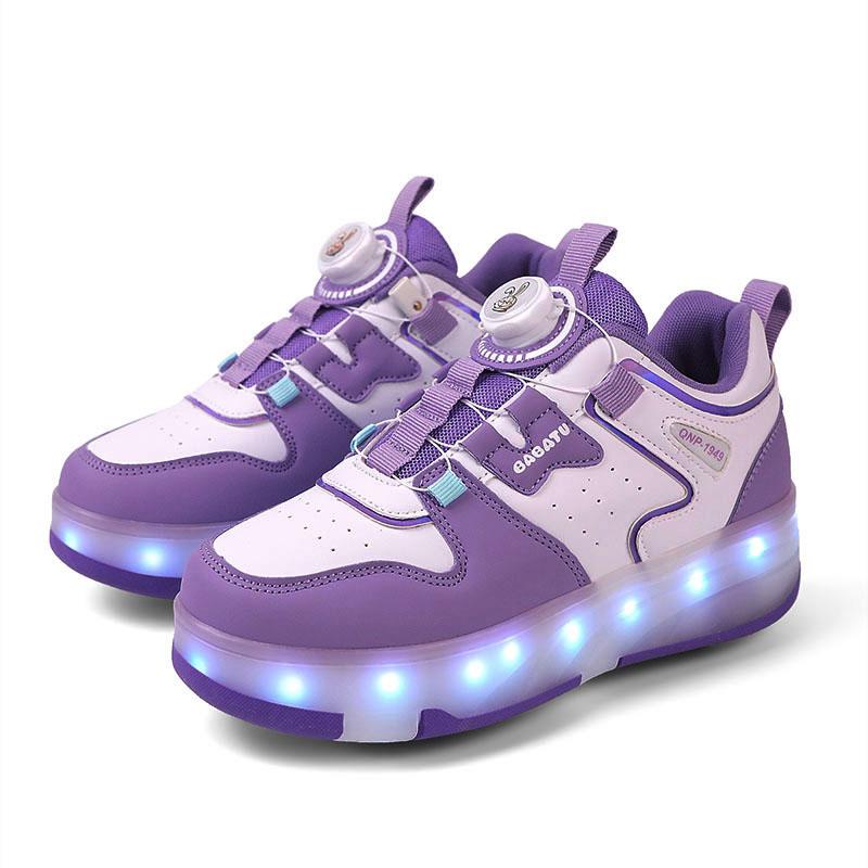 Kid's Luminous Sneakers Running Shoes Children's Glowing Sneakers with Charging Boy Luminous Sneakers