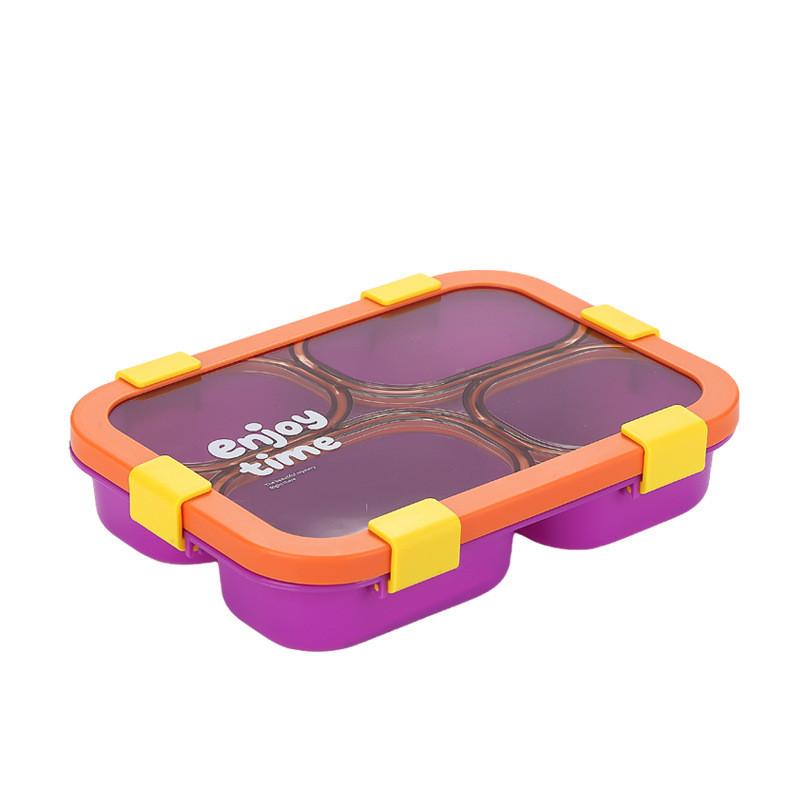 Microwave Safe Bento Box With Dividers For Office Workers And Students
