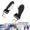 1 Pair Touchscreen Ski Mittens Snowboarding Mittens for Women Men Winter Cold Weather Snow Gloves with Zipper Pocket Inner 5 Finger White XL