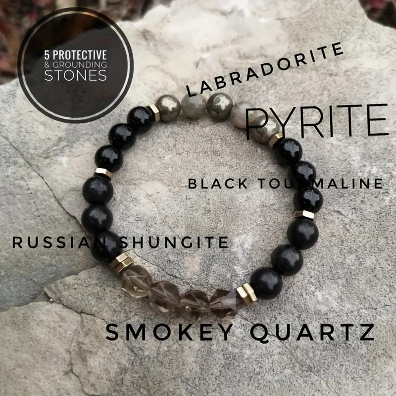 

1 шт., винтажный браслет в стиле бохо из натуральных каменных бусин, браслет из бисера, элегантные ювелирные изделия ручной работы ручной работы 1pc