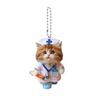 Cute Cat Car Hanging Ornament Creative Car Hanging Ornaments 2D Flat Car Pendant Nurse Cat Backpack Rearview Mirrors Pendant