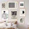 Abstract Picasso Flower Plant Stripe Girl Wall Art Prints Canvas Painting Nordic Poster Geometry Wall Pictures Living Room Decor