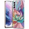 Transparent Phone Case Cover for Samsung Galaxy S25 S24 S23 S22 S20 S21 FE Ultra S24 S23 S10 S10E Plus 5G Fashion Flower Pattern