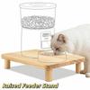 Non-slip Cat Food Dining Table Rack Wooden Raised Cat Bowl Stand Pet Feeder Stand  Home Use