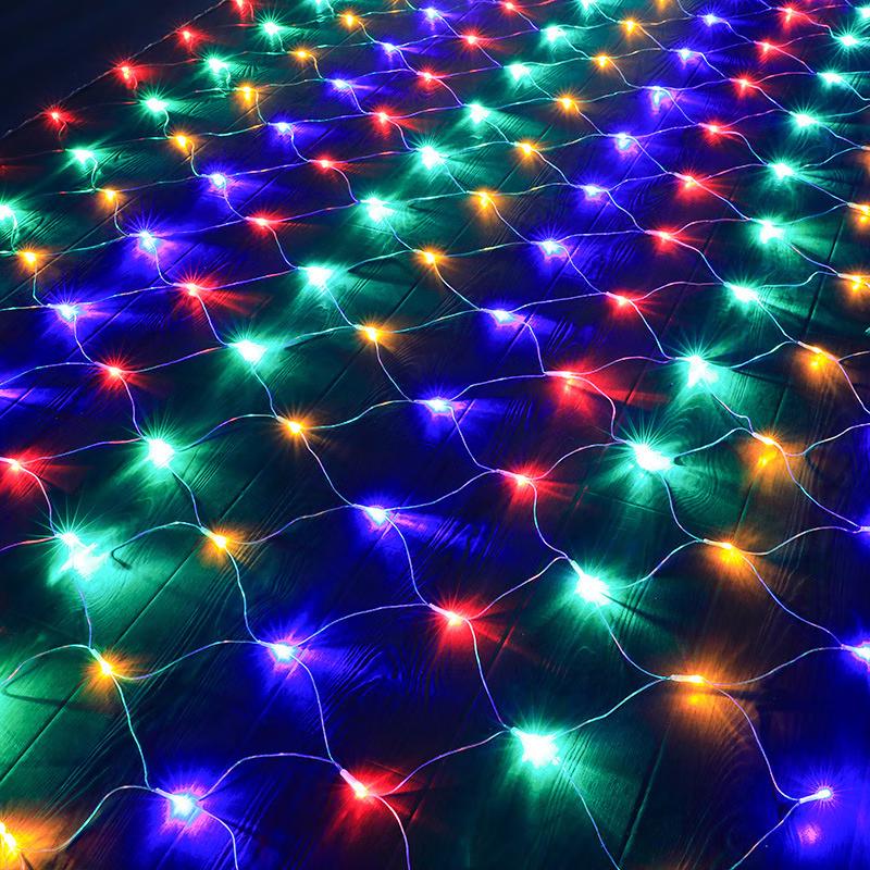 

Colorful Twinkle LED Net String Lights
